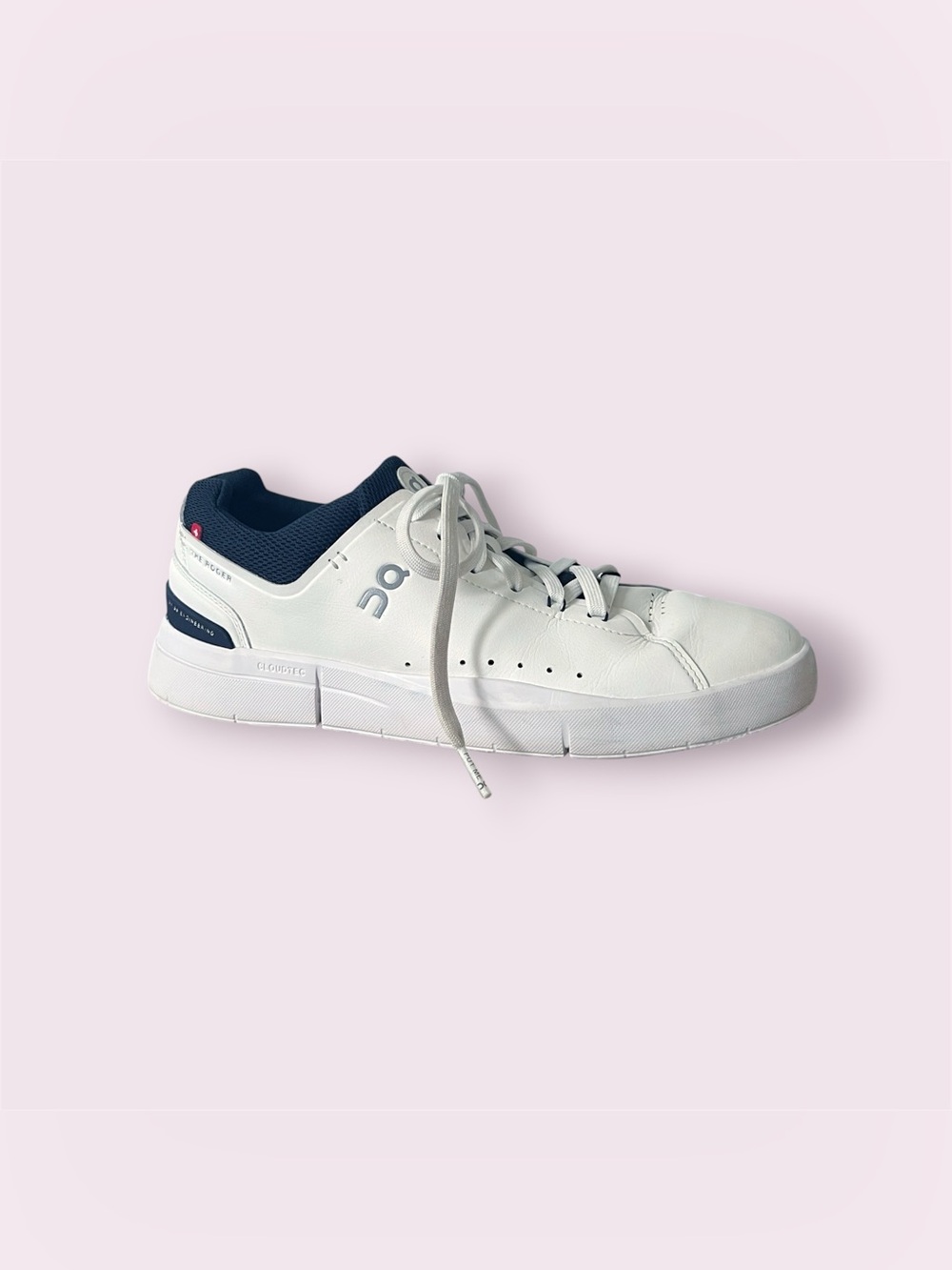 On The Roger Federer Advantage 2 White Shoes Sneakers Men’s Size 8.5 Tennis